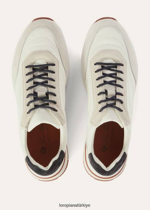 Loro Piana ayakkabı FZ0H1434 beyaz (1000) erkekler hafta sonu yürüyüş ayakkabısı
