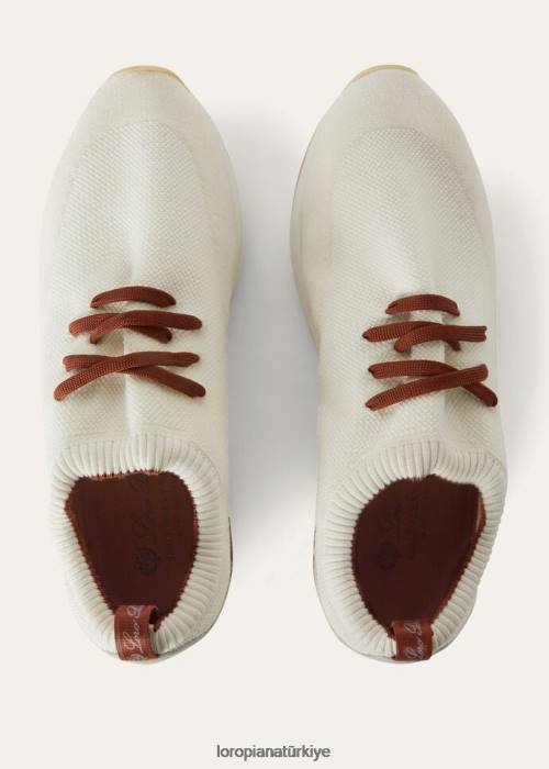 Loro Piana ayakkabı FZ0H1459 beyaz (1000) erkekler 360 lp esnek yürüyüş ayakkabısı