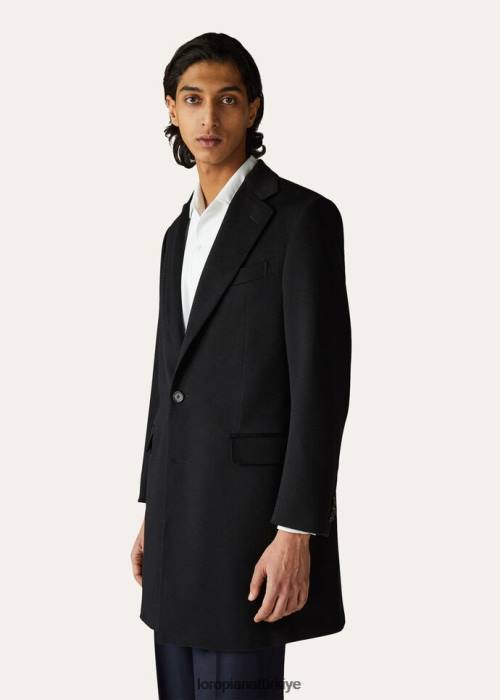 Loro Piana Giyim FZ0H932 siyah (8000) erkekler torino ceket