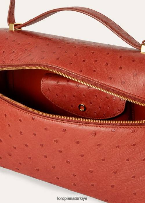 Loro Piana deri ürünleri FZ0H434 Sicilya Kaparisi (50kz) kadınlar ekstra çanta